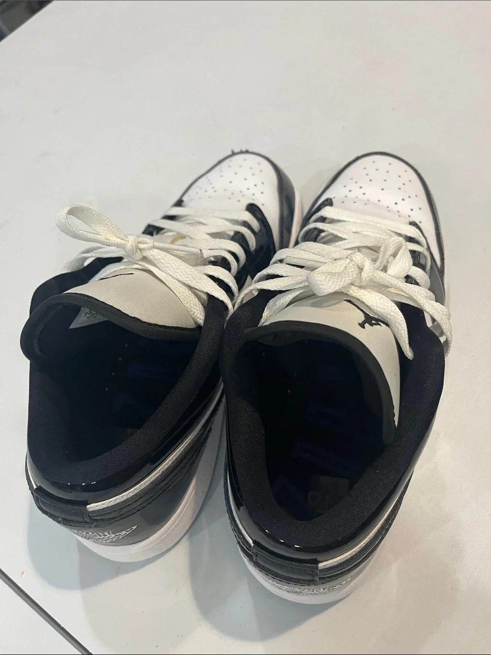 Nike Kids Black and White Low-Top Sneakers